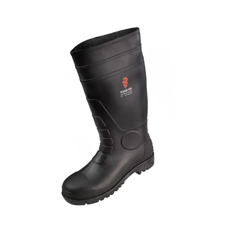 Warrior Safe Toe Work Wellingtons - Black Thumbnail
