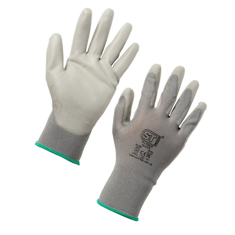 Supertouch PU Fixer Work Gloves - Grey - 120 Pairs Thumbnail